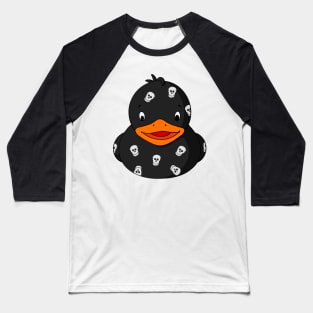 Skull Pattern Rubber Duck Baseball T-Shirt